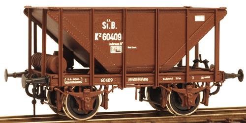 Ferro Train 850-119 - Austrian 2axle ore hopper car kkStB Kz 60409, brown 